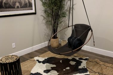 Cozy Corner in Clubhouse at The Timbers, a Socha Companies community