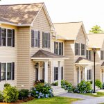 The Timbers Manchester, NH residential luxury townhome community with seasonal landscaping
