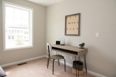 Bedroom 2 of a 3 Bedroom Unit in The Timbers, a high-end townhouse community by Socha Companies in Manchester NH