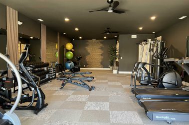 Clubhouse gym located at the The Timbers, a Socha Companies community