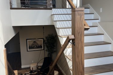 Clubhouse Stairwell, located at The Timbers, a Socha Companies community