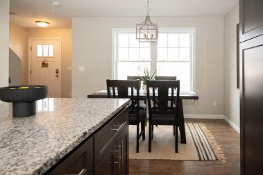 Dine-In Kitchen of a 3 Bedroom Unit in The Timbers, a high-end townhouse community by Socha Companies in Manchester NH